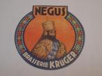 oud bieretiket Negus Kruger Eekloo, Verzamelen, Biermerken, Ophalen of Verzenden, Zo goed als nieuw, Overige typen, Overige merken