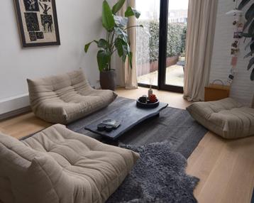 Originele Ligne Roset Togo Set – jaren ’70 – sublieme staat, Enlèvement, Comme neuf, Quatre personnes ou plus, Tissus