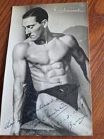 Een postkaart van een atleet of zwemmer., 1940 tot 1960, Gebruikt, Ophalen of Verzenden, Foto