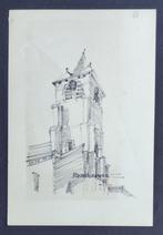 tekening kerk zandbergen 1956, Ophalen of Verzenden