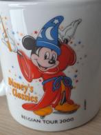 Vintage mok Disney on ice Belgian Tour 2000 Mickey Mousse, Ophalen of Verzenden, Mickey Mouse, Zo goed als nieuw, Servies