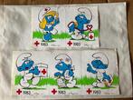 Stickers Rode Kruis DE SMURFEN 1983, Verzamelen, Ophalen of Verzenden