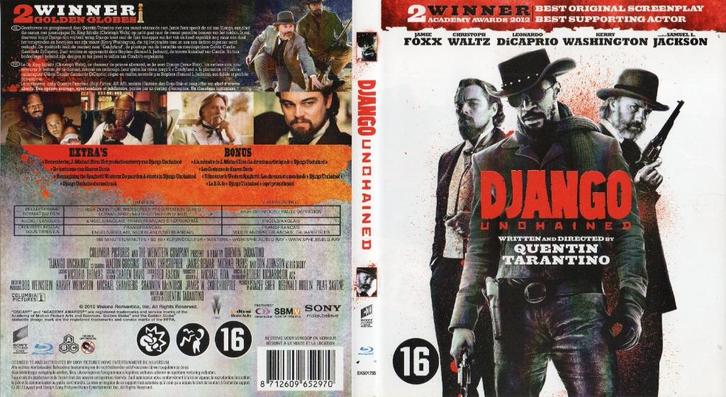 django unchained (blu-ray) nieuw, Cd's en Dvd's, Blu-ray, Zo goed als nieuw, Overige genres, Ophalen of Verzenden