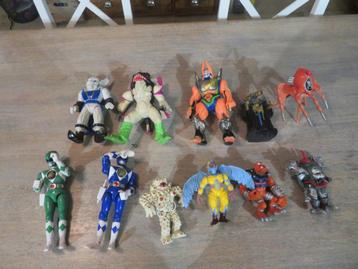 11 Grote Power rangers bandai figuren jaren '90 beschikbaar voor biedingen