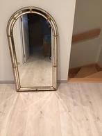 Spiegel met gouden roosjes, Ophalen, Gebruikt, 100 tot 150 cm, Ovaal