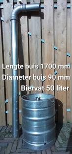 Zeldzaam 50 liter biervat in RVS, collectors item., Enlèvement, Utilisé
