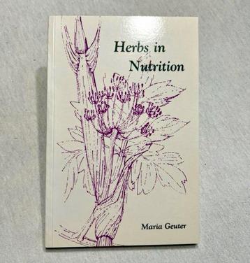 Livre Maria Geuter Herbs in Nutrition livret base de plantes