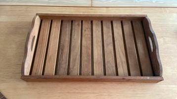 Teakhouten dienblad beschikbaar voor biedingen