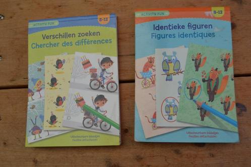 2 DELTAS BOEKJES VERSCHILLEN ZOEKEN EN IDENTIEKE FIGUREN, Boeken, Kinderboeken | Jeugd | 10 tot 12 jaar, Zo goed als nieuw, Fictie