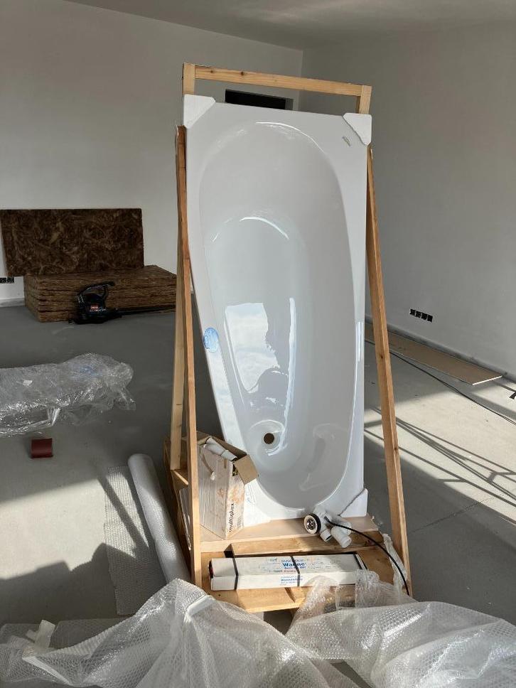 Bad Dusscholux Piccolo Sky Acryl 165 x 80 x 50 Links, Doe-het-zelf en Bouw, Sanitair, Zo goed als nieuw, Bad, Ophalen