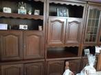3x1m breed , 2,05m hoog donkere eik + tafel en 5 stoelen ., Huis en Inrichting, Ophalen, Gebruikt