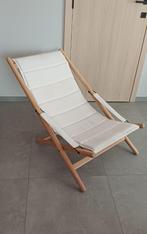 Strandstoel, Tuin en Terras, Ophalen, Gebruikt, Hout, Inklapbaar