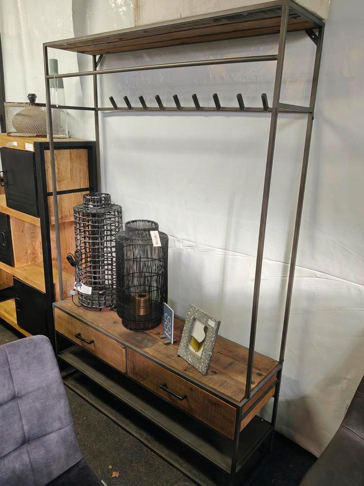 Kapstok met lades en leggers (outlet), Huis en Inrichting, Woonaccessoires | Kapstokken, Nieuw, Ophalen