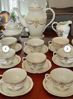 Vintage porseleinen koffieset, oud Brussel, Ophalen