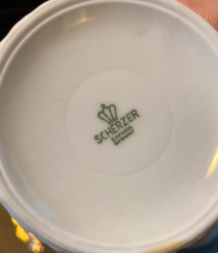 Eet- en koffieservies Scherzer Bavaria, Antiek en Kunst, Antiek | Servies compleet, Ophalen