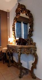 Imposante spiegel en console in rococo/barok, Ophalen