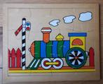 Puzzle Locomotive/Locomotief puzzel vintage, Kinderen en Baby's, Speelgoed | Kinderpuzzels, Ophalen, 10 tot 50 stukjes, Gebruikt