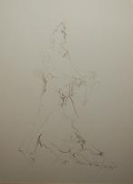 Nadine Van Lierde (1941): Figuur 1968 (43 x 50 cm), Antiquités & Art, Art | Peinture | Classique, Enlèvement ou Envoi