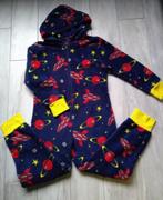 ★ M134 - Onesie space, Kinderen en Baby's, Kinderkleding | Maat 134, Ophalen of Verzenden, Gebruikt, Jongen, Nacht- of Onderkleding