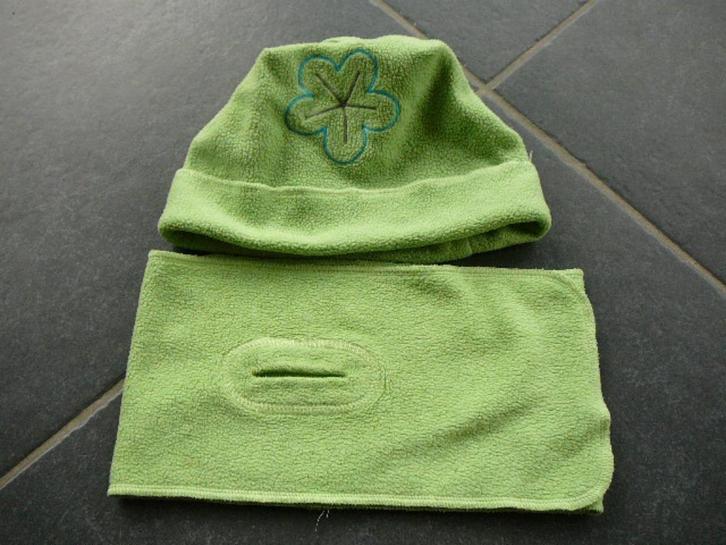 Filou & Friends groene muts en sjaal, Kinderen en Baby's, Kinderkleding | Mutsen, Sjaals en Handschoenen, Gebruikt, Muts, Meisje