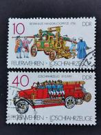 DDR 1987 - antieke brandweer auto's, Postzegels en Munten, Ophalen of Verzenden, DDR, Gestempeld