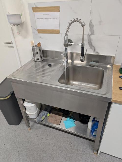 Plonge Basic 10x6 avec 1 bac à droite, Zakelijke goederen, Horeca | Keukenapparatuur, Inox Meubilair, Gebruikt, Ophalen