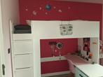 Lit mezzanine avec bureau Ikea Smastad, Kinderen en Baby's, Ophalen, Zo goed als nieuw, Hoogslaper