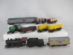 Lima loc met 8 goederenwagons, Treinset, Gelijkstroom, Ophalen of Verzenden, Zo goed als nieuw