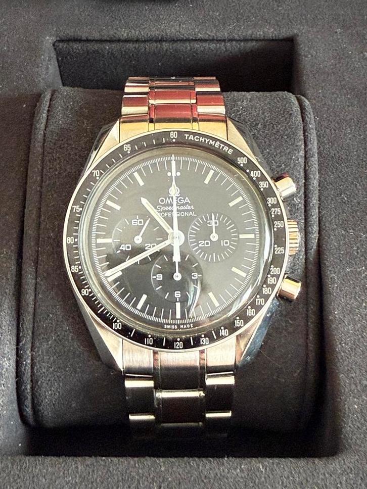 Omega Speedmaster Professional Big Box (1861 hesalite) izgst, Handtassen en Accessoires, Horloges | Heren, Zo goed als nieuw, Omega