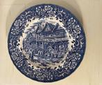 Antiek porceleinen plat bord groot formaat Ironstone England, Ophalen of Verzenden
