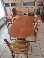 Volledige eetkamer (tafel en 6 stoelen) te koop, Huis en Inrichting, Complete eetkamers, Ophalen, Gebruikt