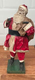 Vintage kerstman uit papier mache, Ophalen of Verzenden, Gebruikt