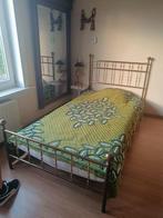 koperen bed, Huis en Inrichting, Slaapkamer | Bedden, Ophalen, Gebruikt, Eenpersoons, Metaal