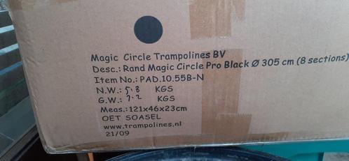 Trampoline Rand Magic Circle Pro Black 300 - 305 cm, Kinderen en Baby's, Speelgoed | Buiten | Trampolines, Nieuw, Ophalen