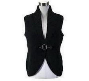 Ralph Lauren sweater vest + gesp vest zonder mouwen zwart xs beschikbaar voor biedingen