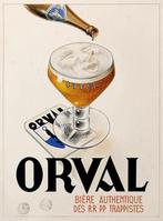 Panneau rétro en métal Orval - rétro vintage mancave, Enlèvement ou Envoi, Neuf, Panneau, Plaque ou Plaquette publicitaire, Autres marques
