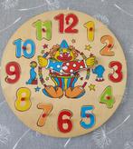 houten speelgoed klok, Kinderen en Baby's, Ophalen of Verzenden, Gebruikt