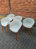 5 chaises Hay modèle AAC22 tissu beige, Ophalen
