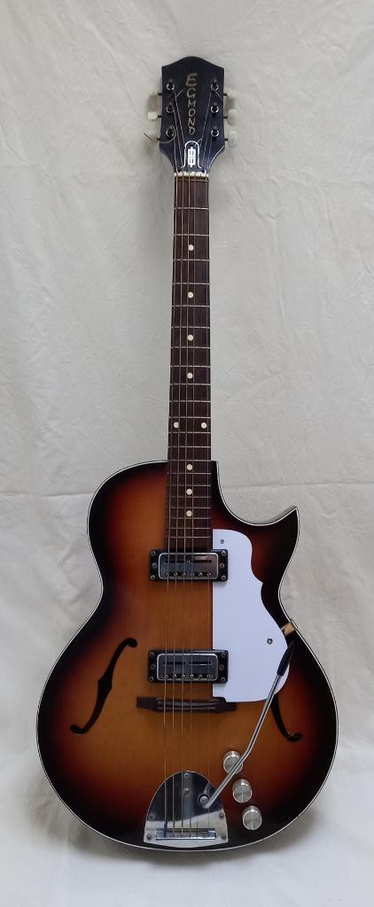 Vintage Egmond Kansas Hollow Body, NL 1960's, Muziek en Instrumenten, Snaarinstrumenten | Gitaren | Elektrisch, Gebruikt, Hollow body