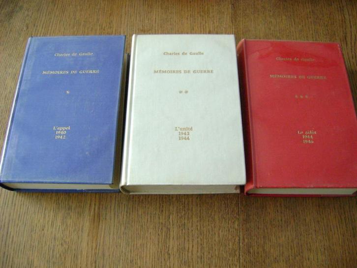 volledige reeks Mémoires de Guerre Charles de Gaulle, Boeken, Oorlog en Militair, Ophalen of Verzenden