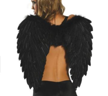 Vleugels / zwarte vleugels large model 70 - 80 cm / gothic 