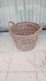 gevlochten mand, Huis en Inrichting, Ophalen, Gebruikt, Mand, Rond