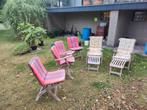 Set van 4 stoelen en 2 ligzetels, Caravans en Kamperen, Kampeermeubelen, Ophalen, Gebruikt, Overige