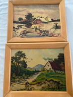 2 oude schilderijen, Antiek en Kunst, Ophalen of Verzenden