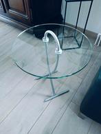 ROLF BENZ glazen design bijzettafeltje, Ophalen, Zo goed als nieuw