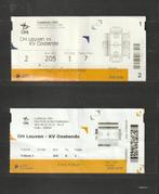 OH Leuven - KV Oostende : 4 tickets (utilisés) (2007-2022), Autres types, Utilisé, Enlèvement ou Envoi
