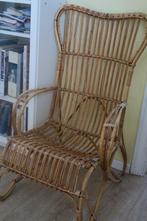 Fauteuil in rotan, bamboe vintage, Antiek en Kunst, Ophalen