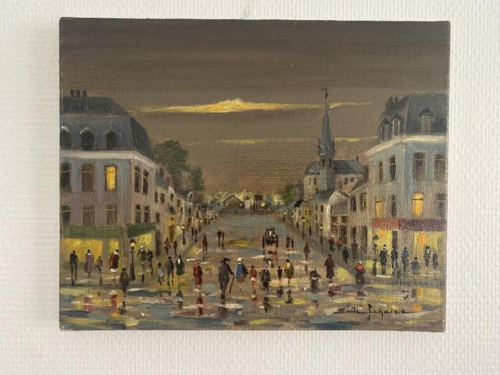 Petit tableau original signé Emile Schaize, Antiquités & Art, Art | Peinture | Classique, Enlèvement