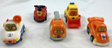 Vtech Toet Toet Auto's 5 stuks Politie Bulldozer Quad set beschikbaar voor biedingen