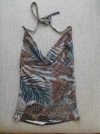 Zomertop, met open rug en decolleté en palmen/blaren print, Ophalen of Verzenden, Zo goed als nieuw, Kleding